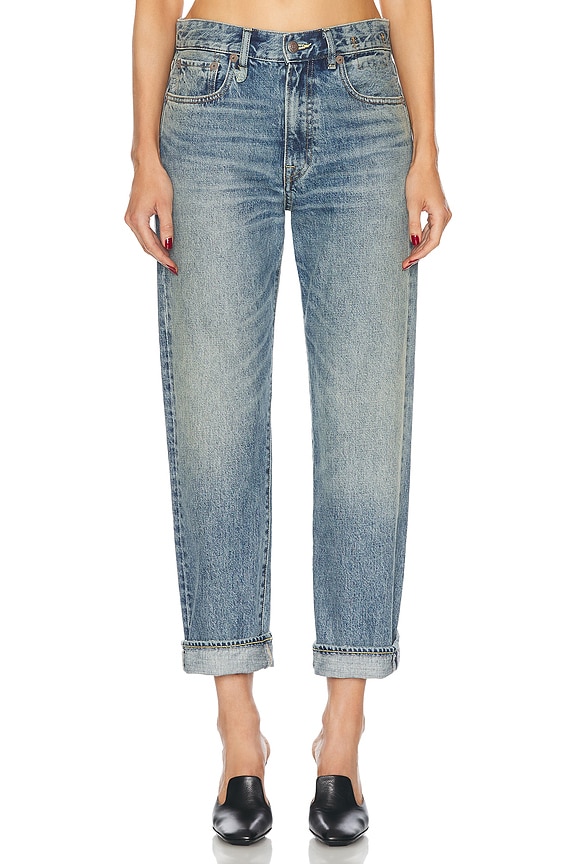デニム・ジーパン R13 FW25 'Boy Straight' jeans (R13W0091D099A AVERYINDIGO) R13 Women's Boy Straight Jeans, Avery Indigo, Blue, 25 at