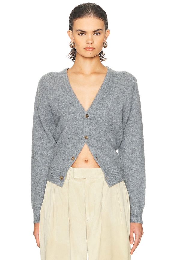 [ACNE STUDIOS]「Karvian」セーター トロンプ・ルイユ デザイン Acne Studios Karvian Trompe L'oeil Denim Sweater in Denim