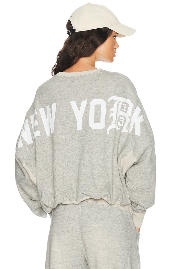 R13 Nirvana Nevermind Album Cover Sweatshirt in Ecru | FWRD