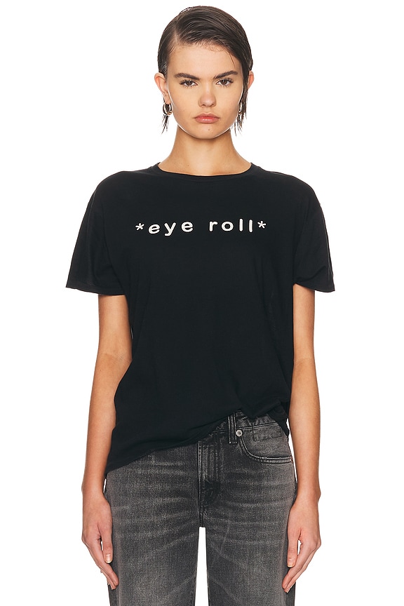 VETEMENTS Shake Your Head Tee in Black & Elephant | FWRD