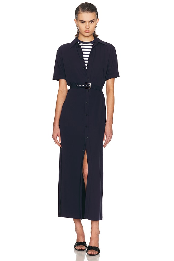 Staud Joan Maxi Dress in Navy | FWRD