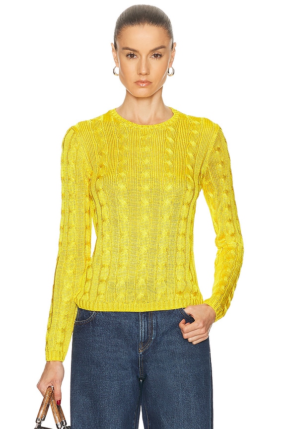 ユミムエ JACQUEMUS La Maille Soglia in Light Yellow | FWRD