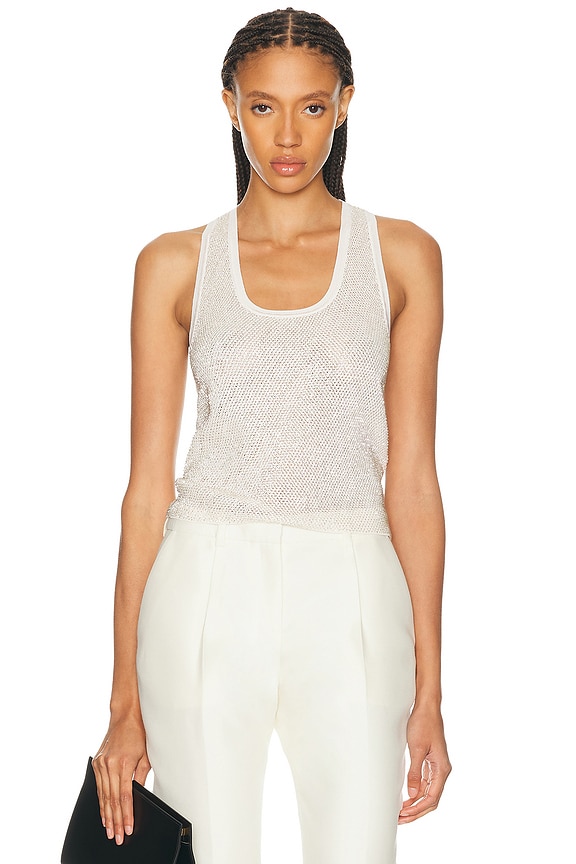 Loewe Anagram Tank Top in Grey Melange | FWRD
