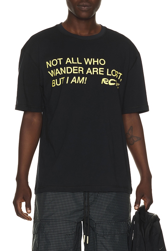 Willy Chavarria Fashion Services Buffalo Tee in Black | FWRD