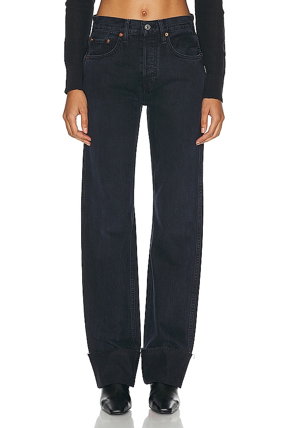 RE/DONE MIDRISE BABY BOOT ブーツカットデニム - Tinty Rinse