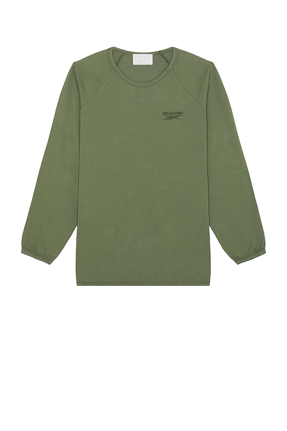 トップス PPFM border long Tshirt archive On x Post Archive Faction (PAF) Long T-shirt in Hay | FWRD