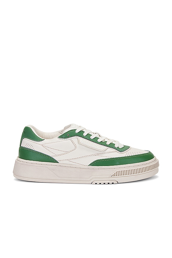 Amiri Bone Runner Sneaker in Alabaster & Green | FWRD