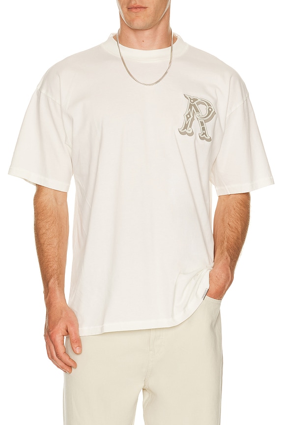 COMME des GARCONS PLAY Logo Tee in White | FWRD
