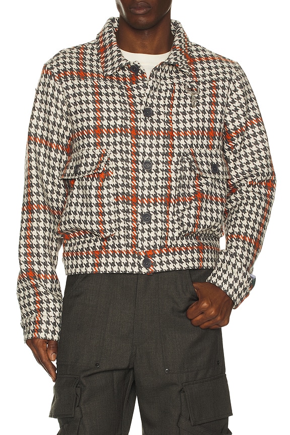 Amiri Swan Tapestry Overshirt in Ashley Blue | FWRD