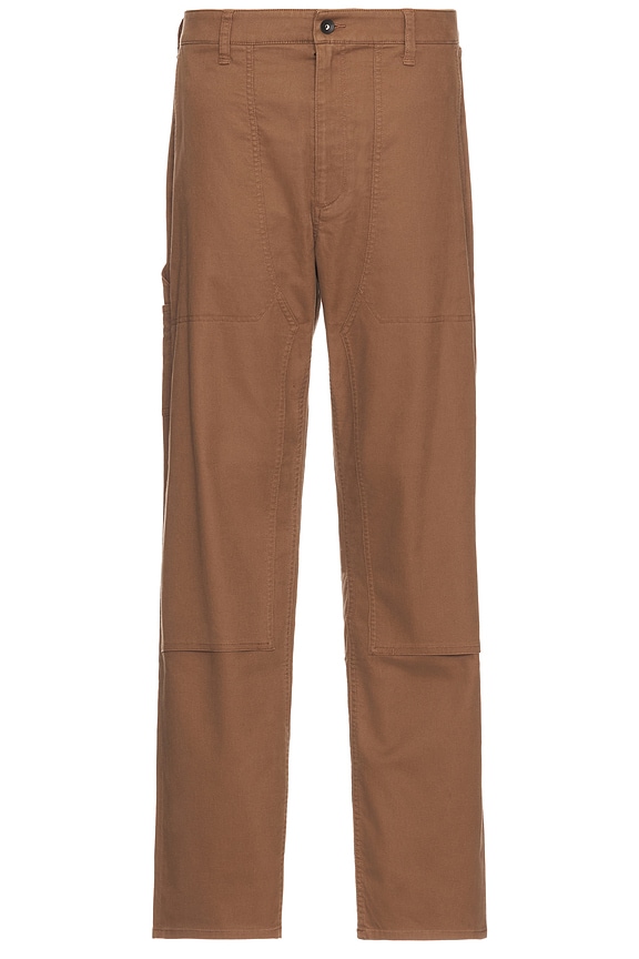 WACKO MARIA Double Pleated Chino Trousers in Brown | FWRD