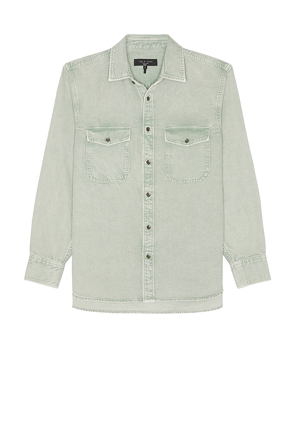 Lemaire Convertible Collar Shirt in Light Blue | FWRD