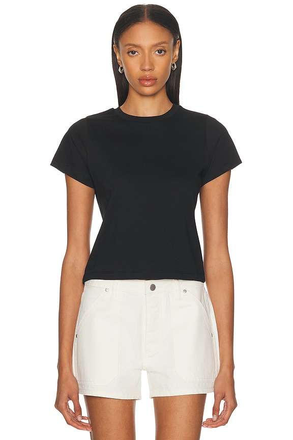 The Row Tommy Top in Black | FWRD