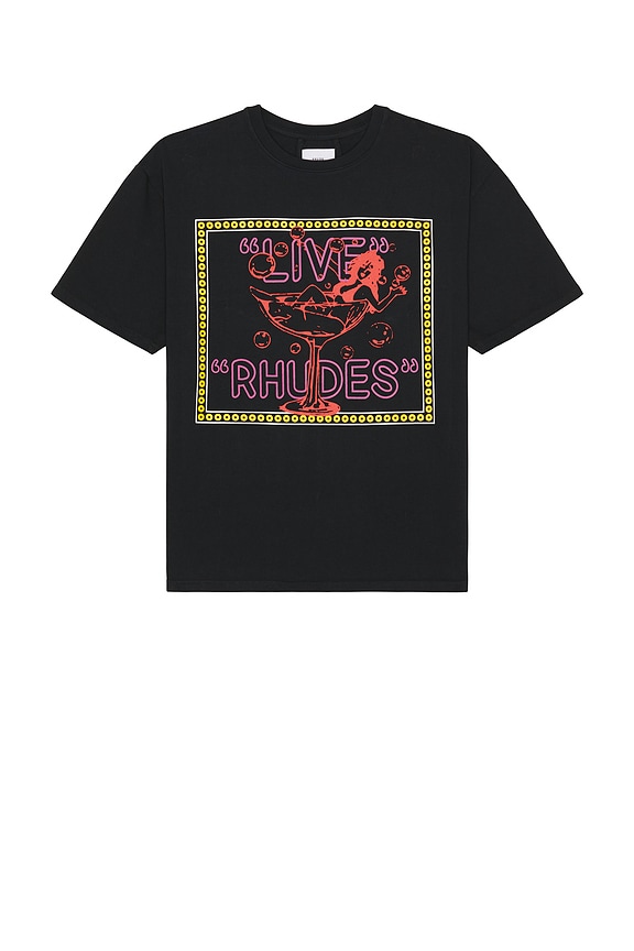 COMME des GARCONS PLAY Emblem Cotton Tee in Black | FWRD
