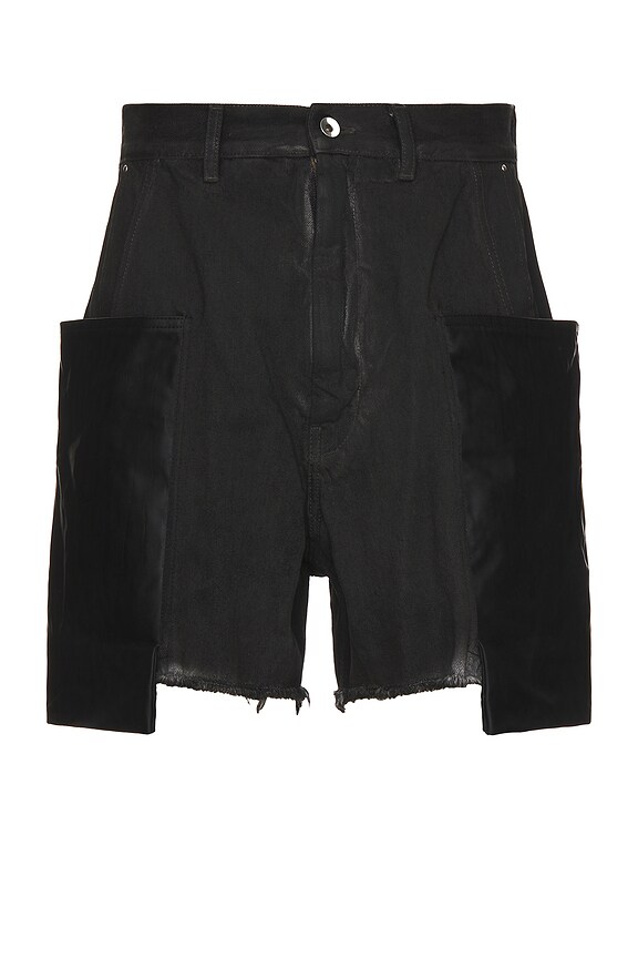 DRKSHDW by Rick Owens Short Twisted Seahorse in Black | FWRD 