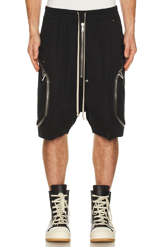 Rick Owens Bela Boxers Shorts in Black | FWRD