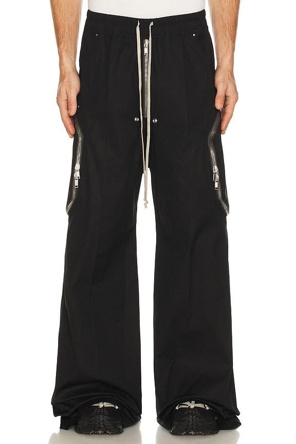 Rick Owens Strapped Wide Bela Pants in Black | FWRD Rick Owens Strapped Wide Bela Pants in Black | FWRD