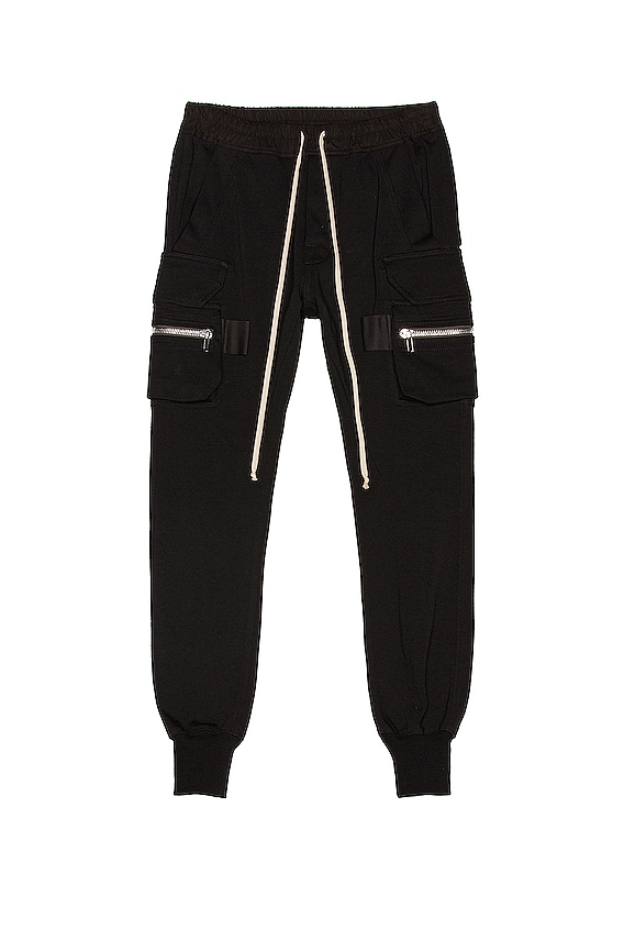 Rick Owens Drawstring Karloff Boxers in Black & Oyster | FWRD