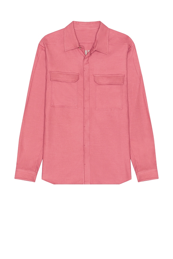 トップス sky high farm FLAME EMBROIDERED SHIRT Sky High Farm Men's Flame Embroidered Shirt in Pink Sky High