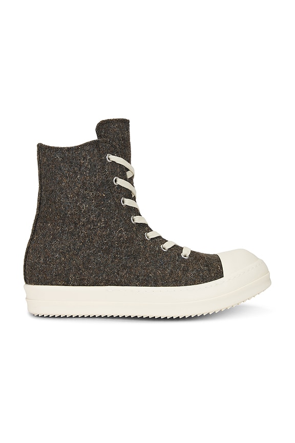 Rick Owens Hi Top Sneaker in Black & White | FWRD