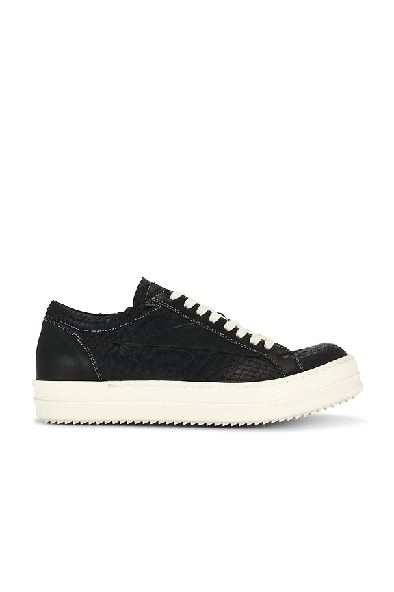 DRKSHDW by Rick Owens Vintage Sneaks in Scab Wax & Milk | FWRD