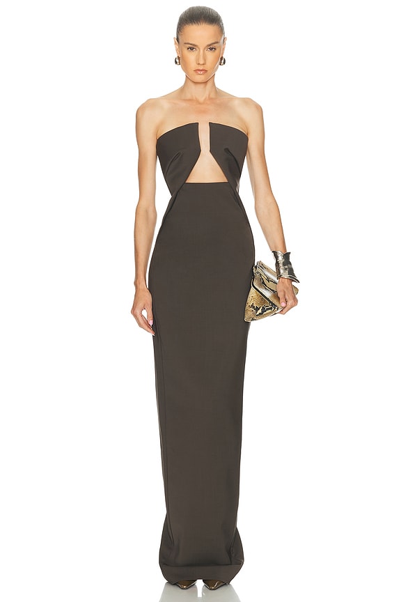 ワンピース Rick Owens Bustier Dress Rick Owens Bustier Gown in Black | FWRD