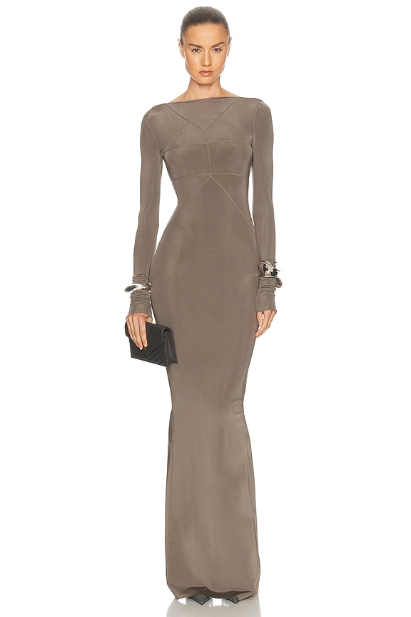 backless going out dress Sequins Atmosphere Shiny Backless Long Sleeves Dress main image 1