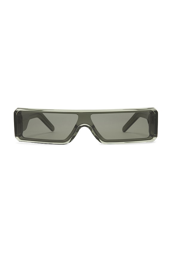 Rick Owens Gethshades Sunglasses in Pearl & Forest | FWRD
