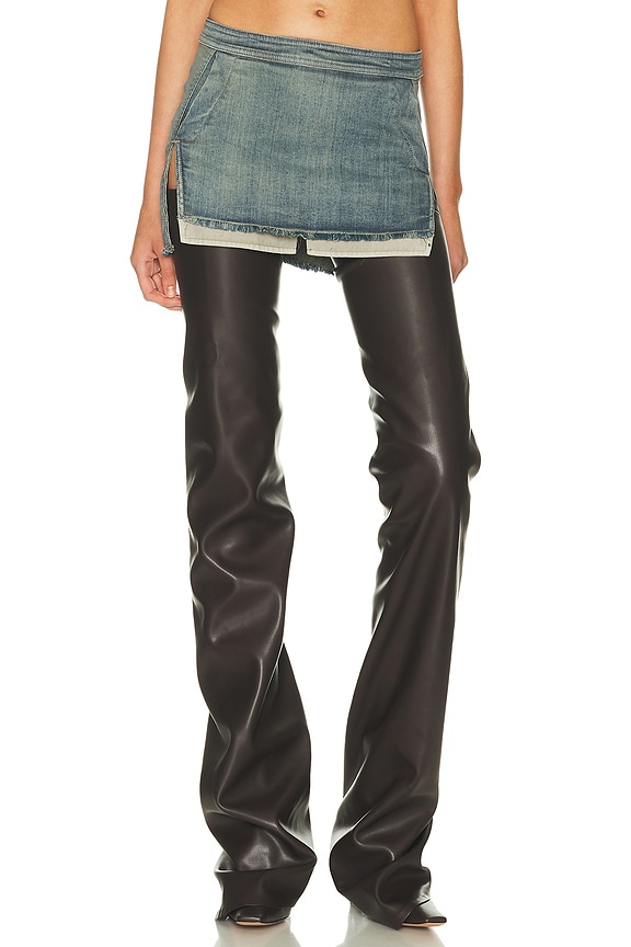 VIP【関税送料無料】希少 Alaia Skater skirt Lady Stretch Flared Pleated Mini Skater Skirt with Shorts