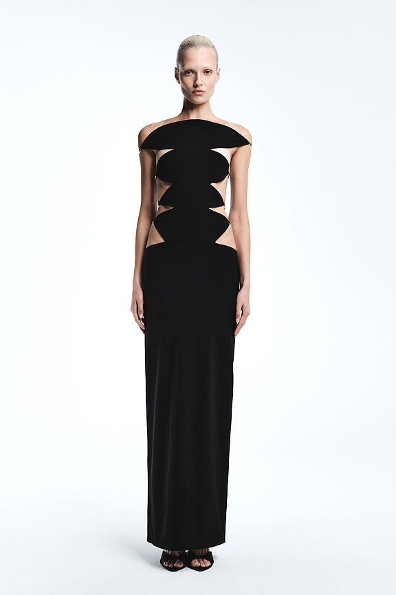 Helmut Lang Sash Maxi Dress in Black