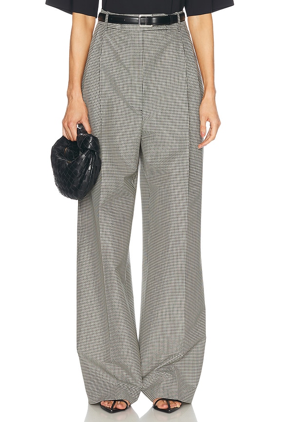 Miu Miu Logo Band Tailored Pant in Ardesia | FWRD