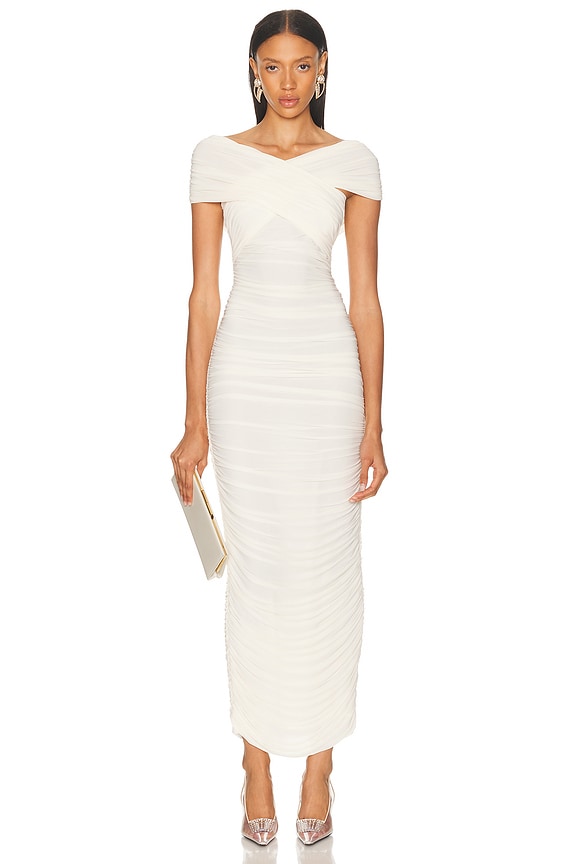 white christmas dresses Classic V-Neck Skinny
