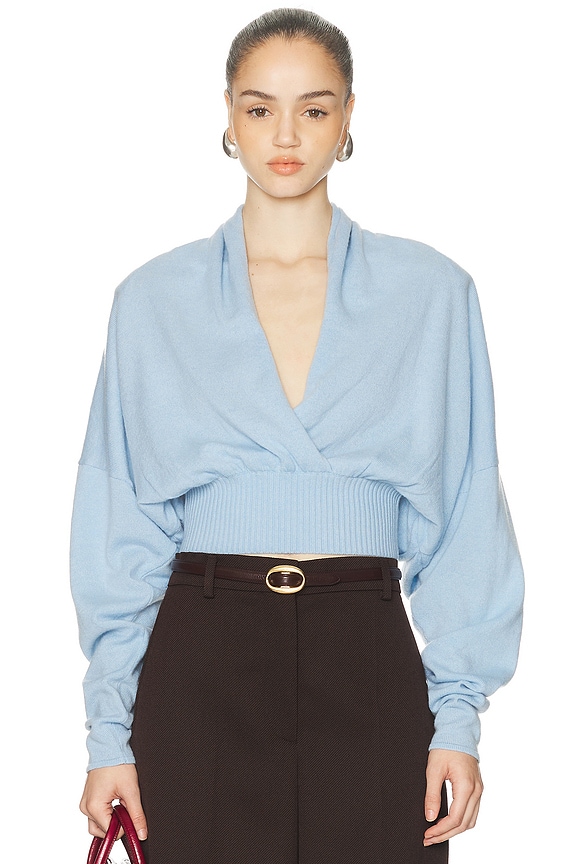 Blumarine Long Sleeve Cardigan in Ticino | FWRD