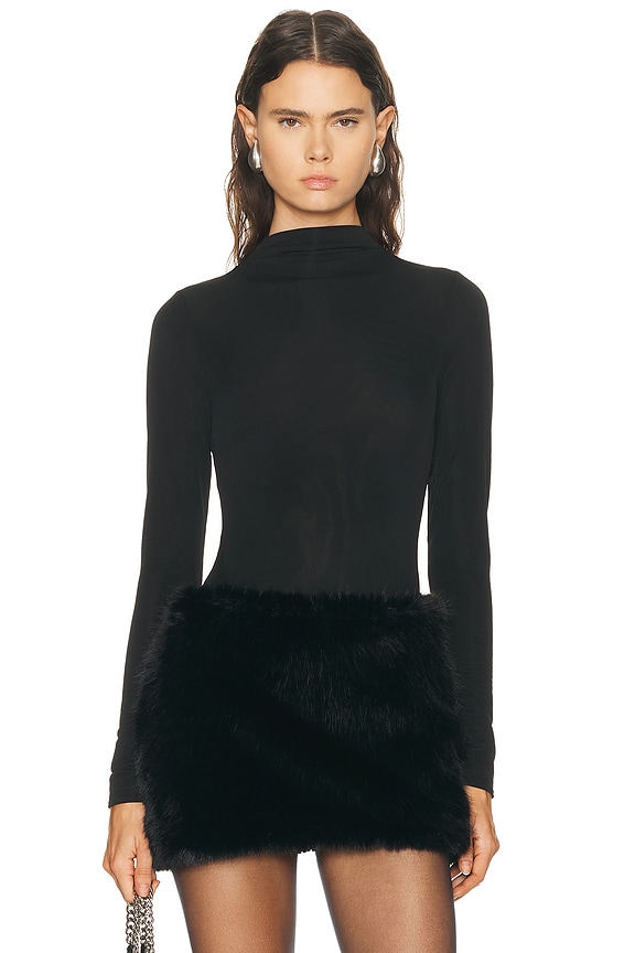 Beyond Yoga On The List Faux Fur Vest in Black | FWRD