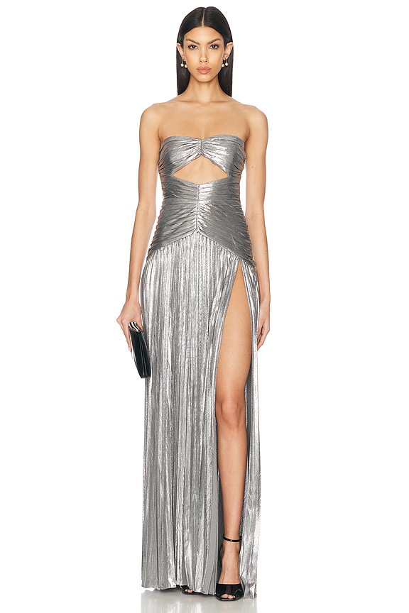 retrofete zoa dress blue silver Retrofete