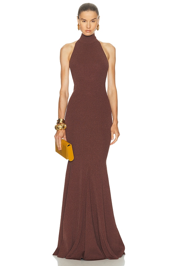 Abstract Sheer Gown