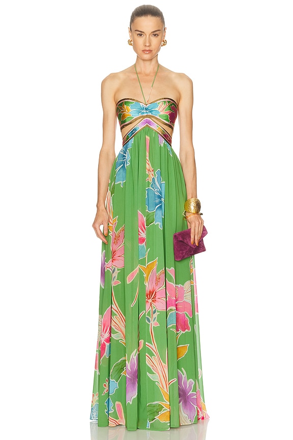 Ulla Johnson Ella Dress in Lagoon | FWRD