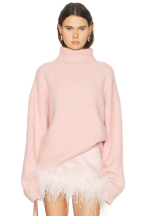 Acne Studios Klux Crew Neck Sweater in Purple | FWRD