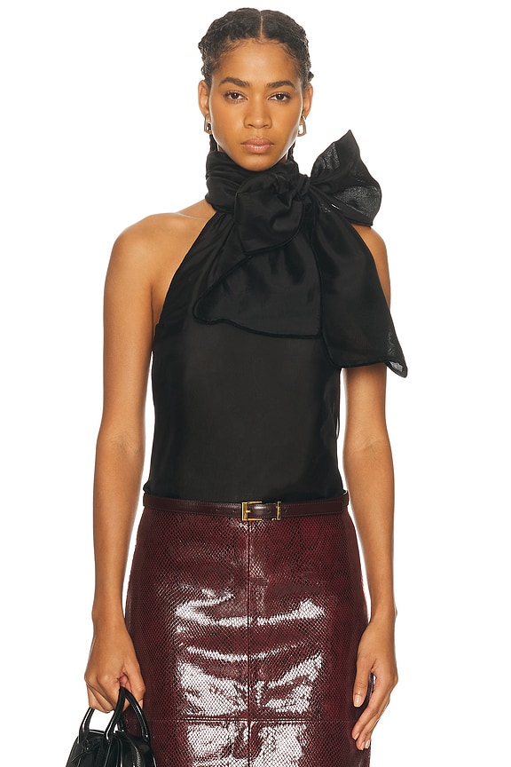 The Row Aria Top in Black | FWRD