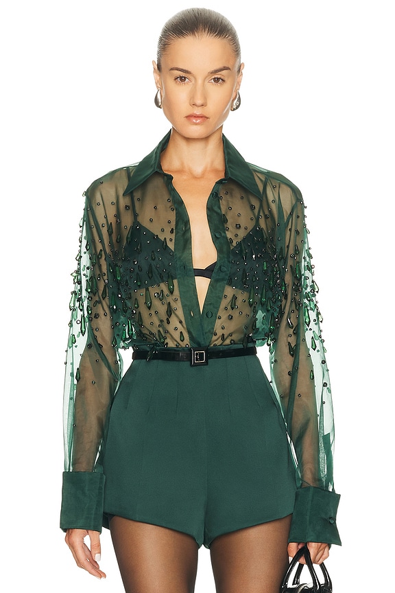 Emilio Pucci トップス - Turquoise | FWRD EMILIO PUCCI トップス