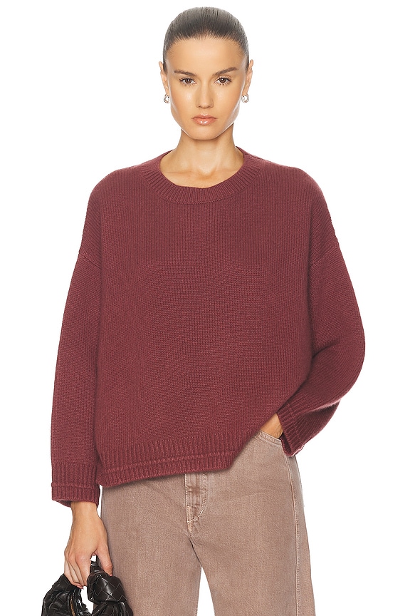BODE Bucky Pullover Sweatshirt in Red & Ecru | FWRD BODE Bucky Pullover Sweatshirt in Red & Ecru | FWRD