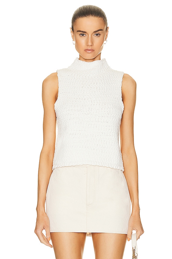 Isabel Marant Faye Top in Ecru | FWRD