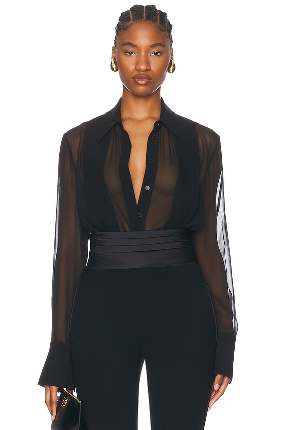 A.L.C. Camden Top in Black | FWRD