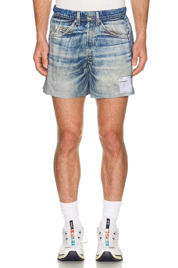 Martine Rose Reversible Football Short in Blue & Navy | FWRD