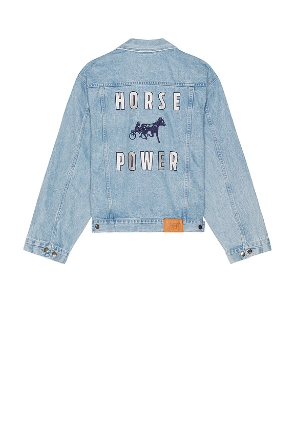 Alchemist Wyatt Dip Dyed Denim Trucker in Indigo & Red | FWRD