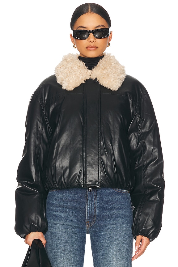 ジャケット・アウター SAINT LAURENT coated jacket black 44 Blouson jacket in black - Saint Laurent | Mytheresa