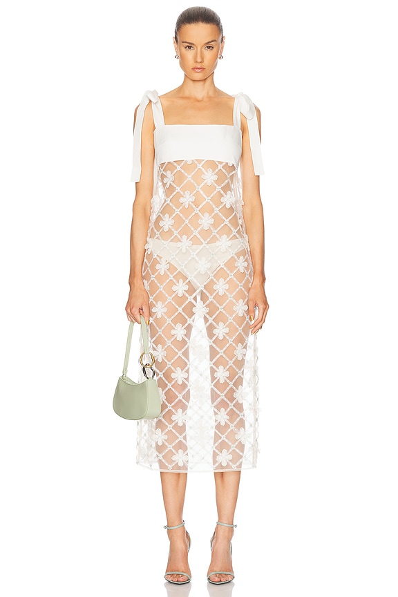 Zimmermann Goldie Ruffle Long Dress in Citrus Floral | FWRD Zimmermann Goldie Ruffle Long Dress in Citrus Floral | FWRD