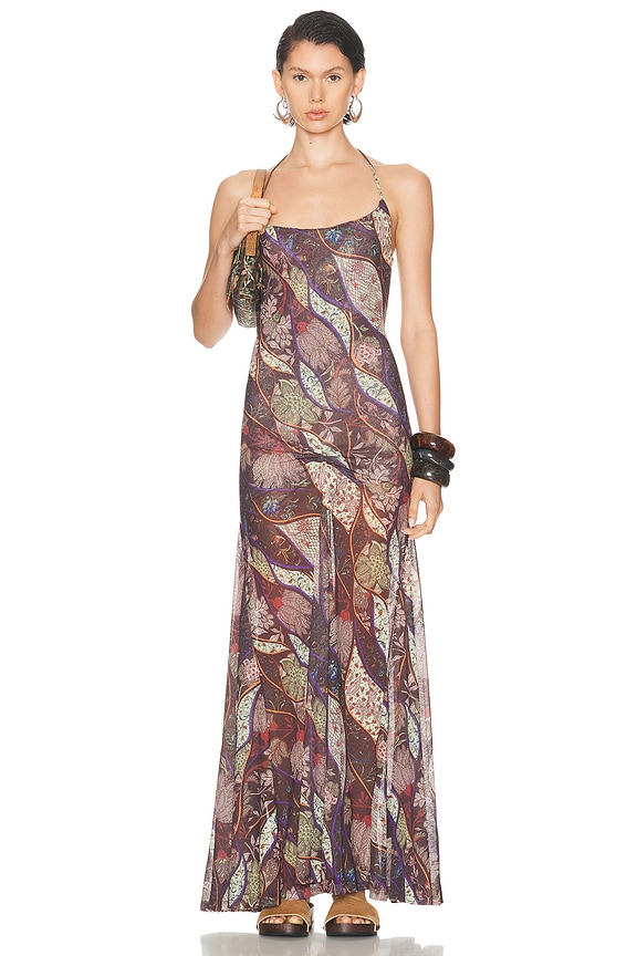 chinese dress ladies Matthew Williamson multicolor strappy maxi dress - BOPF main image 0