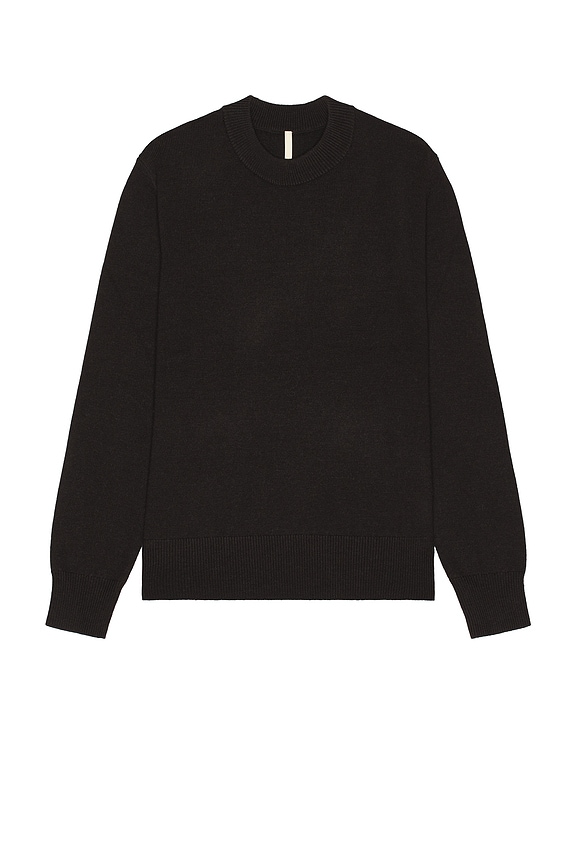 Raf Simons Oversized Boiled Knit Sweater in Black | FWRD