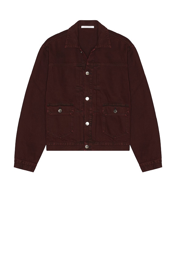 Sky High Farm Workwear Studded Work Jacket Woven in Pink | FWRD