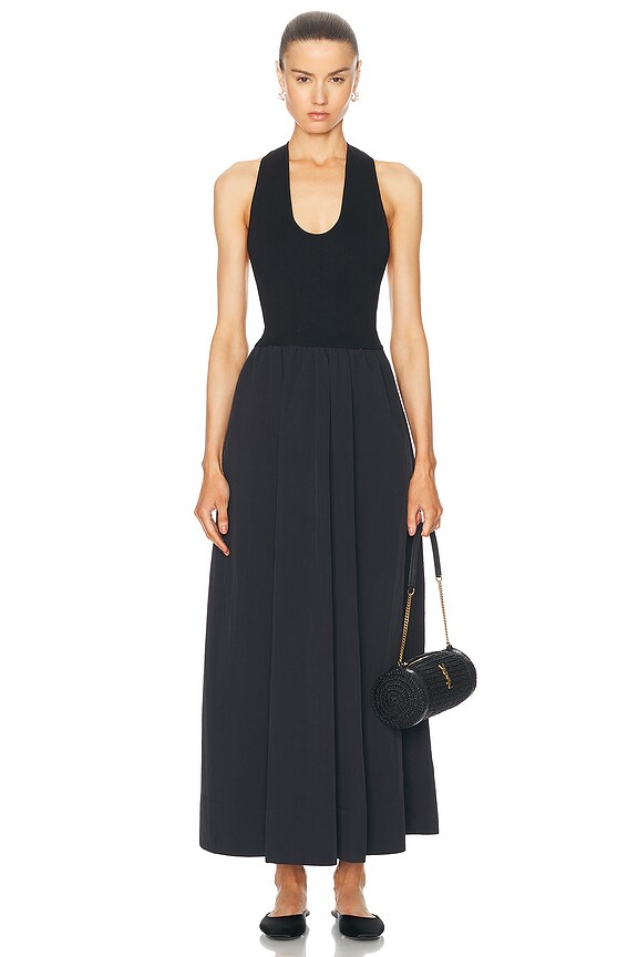 SIEDRES Ceyl Long Dress in Brown | FWRD SIEDRES Ceyl Long Dress in Brown | FWRD